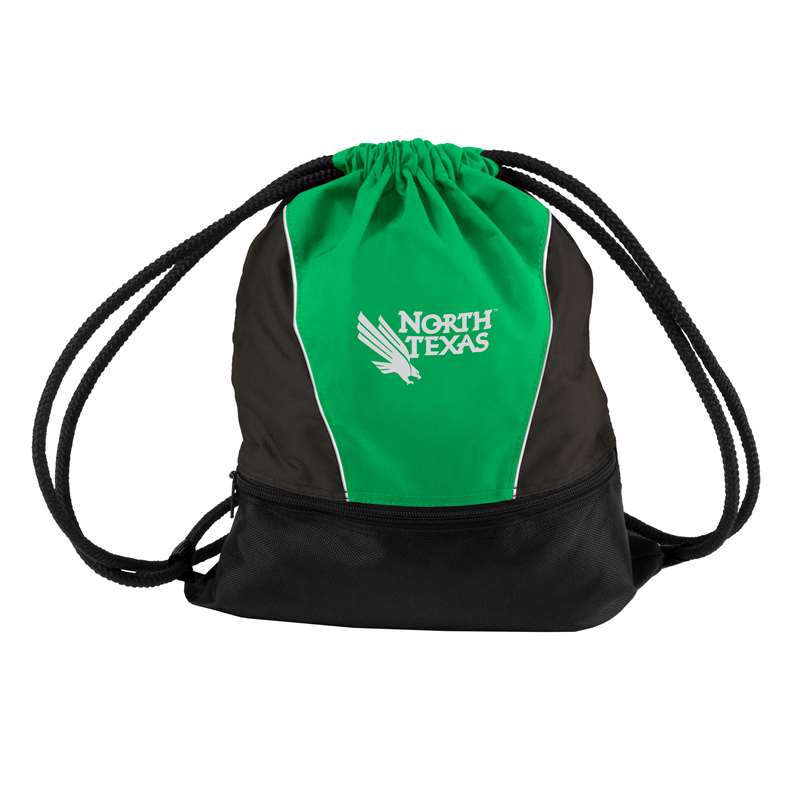 North Texas State University Mean Green Spirit String Backpack Bag