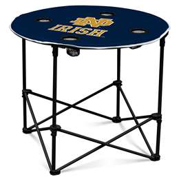 Notre Dame Fighting Irish Round Folding Table with Carry Bag