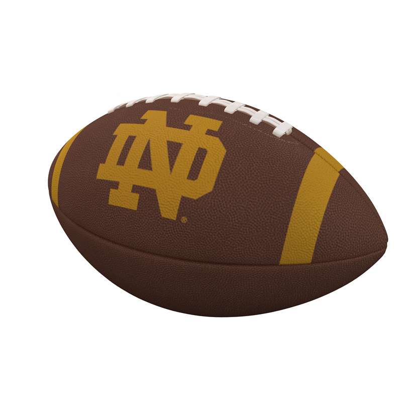 Notre Dame University Fighting Irish Team Stripe Official Size Composite Football