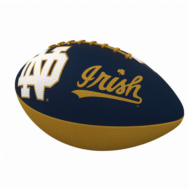 Notre Dame Combo Logo Junior-Size Rubber Football