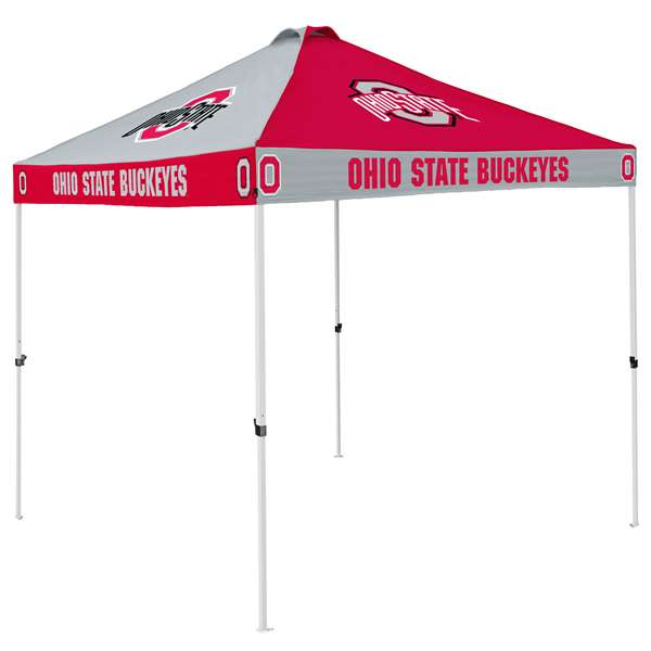 Ohio State Buckeyes Premium 9X9 Checkerboard Tailgate Canopy Shelter with Carry Bag