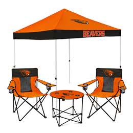 Oregon State Beavers Canopy Tailgate Bundle - Set Includes 9X9 Canopy, 2 Chairs and 1 Side Table