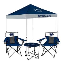 Penn State Nittany Lions Canopy Tailgate Bundle - Set Includes 9X9 Canopy, 2 Chairs and 1 Side Table