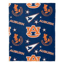 Auburn Tigers  Mickey Mouse Character Hugger Pillow & Silk Touch Throw Set  