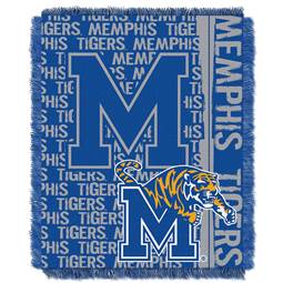 Memphis Tigers Double Play Woven Jacquard Throw Blanket 