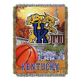 Kentucky Wildcats  Home Field Advantage Woven Tapestry Throw Blanket  