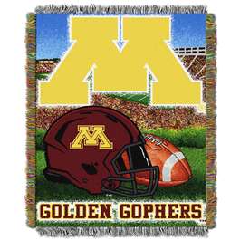 Minnesota Golden Gophers Home Field Advantage Woven Tapestry Throw Blanket  
