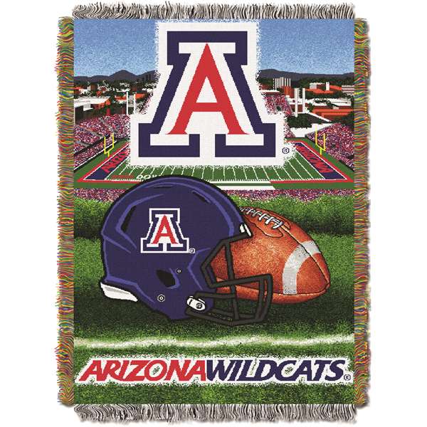 Arizona Wildcats  Home Field Advantage Woven Tapestry Throw Blanket  