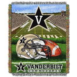 Vanderbilt Commodores Home Field Advantage Woven Tapestry Throw Blanket  