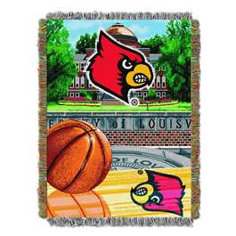 Louisville Cardinals  Home Field Advantage Woven Tapestry Throw Blanket