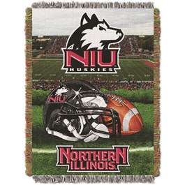 Northern Illinois Huskies Home Field Advantage Woven Tapestry Throw Blanket  