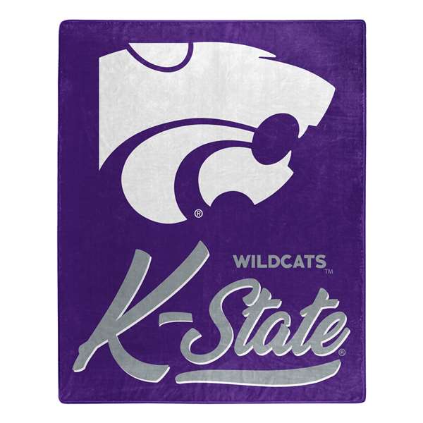 Kansas State Wildcats Signature Raschel Plush Throw Blanket 50X60