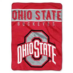 Ohio State Football Buckeyes Basic Raschel Throw Blanket 60X80 