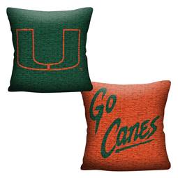 Miami Hurricane Invert Woven Pillow  
