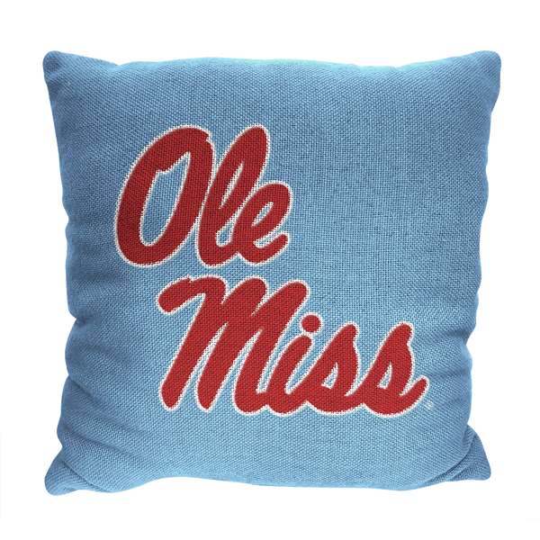Mississippi Ole Miss Rebels Invert Woven Pillow  