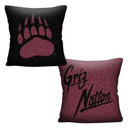 Montana Grizzlies Invert Woven Pillow  
