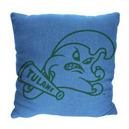 Tulane Green Wave Invert Woven Pillow  