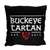 Ohio State Buckeye Tartan Double Sided Jacquard Pillow   