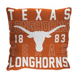 Texas Longhorns  Stacked 20 in. Woven Pillow  
