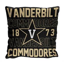Vanderbilt Commodores Stacked 20 in. Woven Pillow  
