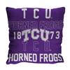 TCU Horned Frogs Stacked 20 in. Woven Pillow