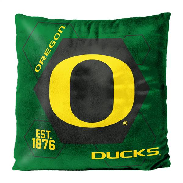 Oregon Football Ducks Connector 16X16 Reversible Velvet Pillow 