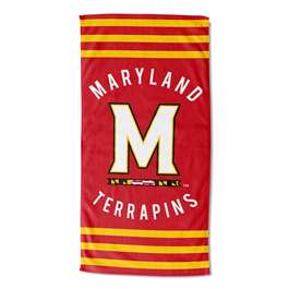 Maryland Terrapins  Stripes Beach Towel  