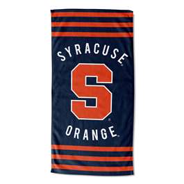 Syracuse Orange Stripes Beach Towel  