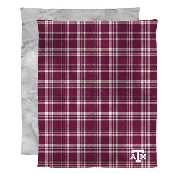 Texas A&M Football Aggies 2-Ply Micro Mink Throw Blanket 48X60