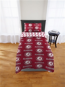 Washington State Cougars  Twin Rotary Bed In a Bag Set  
