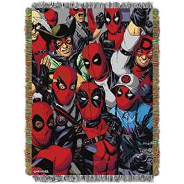Deadpool  We Are All Here Tapestry Throws 48"x60"  