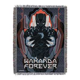 Black Panther, Panther Brave Tapestry Throws 48"x60"  