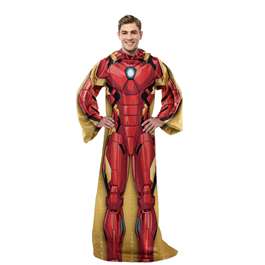 Avengers - Classic Iron Man Silk Touch Comfy w/Sleeves 48"x71"  