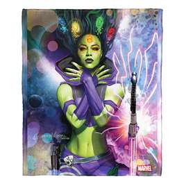 Guardians of the Galaxy, Beautiful Gamora  Silk Touch Throw Blanket 50"x60"  