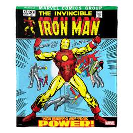 Iron Man, Classic 70s  Silk Touch Throw Blanket 50"x60"  