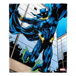 Black Panther, Jumping Off  Silk Touch Throw Blanket 50"x60"  