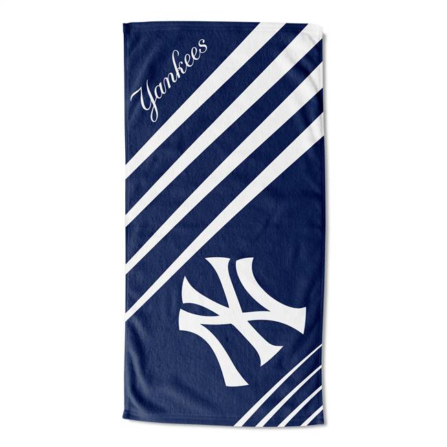New York Baseball Yankees Upward Jacquard Beach Towel 36X72 inches 48 X 60 Inches