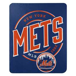New York Baseball Mets Campaign Fleece Throw Blanket 50X60 inches