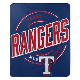 Texas Baseball Rangers Campaign Fleece Throw Blanket 50X60 inches