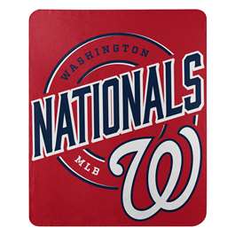 Washington Baseball Nationals Campaign Fleece Throw Blanket 50X60 inches
