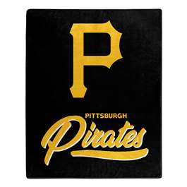 Pitsburgh Baseball Pirates Signature Raschel Plush Throw Blanket 50X60 inches
