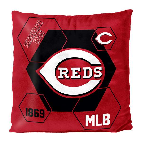Cincinnati Baseball Reds Connector Reversible Velvet Pillow 16X16 inches