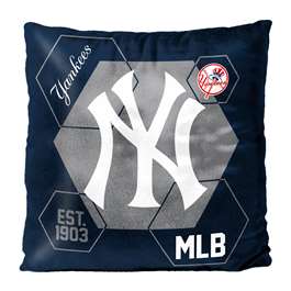 New York Baseball Yankees Connector Reversible Velvet Pillow 16X16 inches