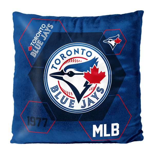 Toronto Baseball Blue Jays Connector Reversible Velvet Pillow 16X16 inches