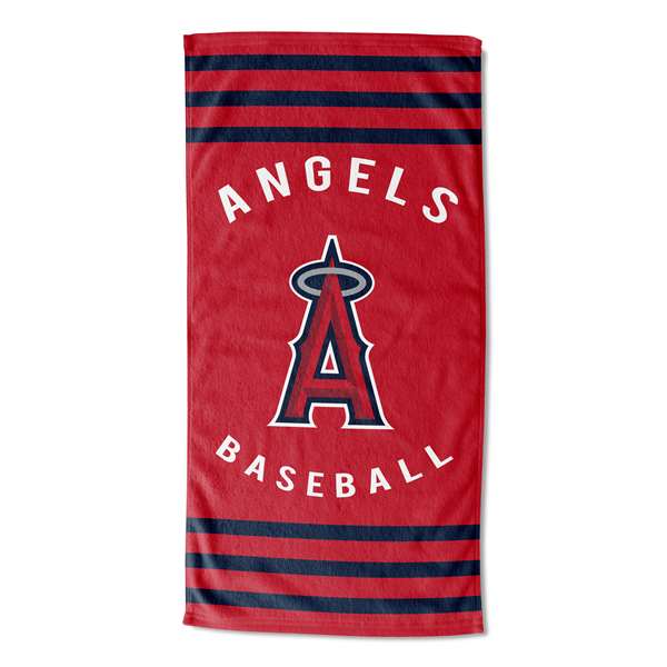 Los Angeles  Angels Striped Beach Towel 30X60 inches