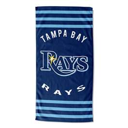Tampa Bay Baseball Rays Striped Beach Towel 30X60 inches