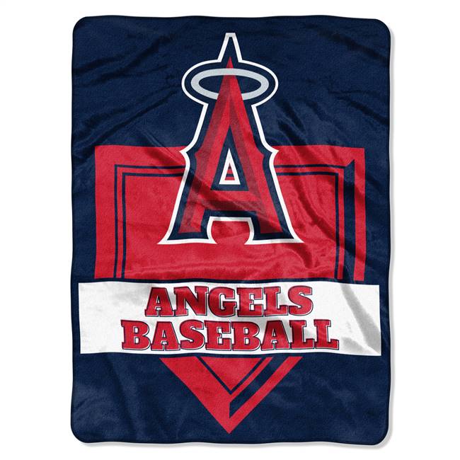 Los Angeles Angels Home Plate Raschel Throw Blanket 60X80 inches
