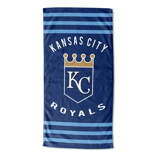 Kansas City Baseball Royals Stripes Beach Towel 30X60 inches