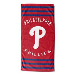 Philadelphia Baseball Phillies Stripes Beach Towel 30X60 inches