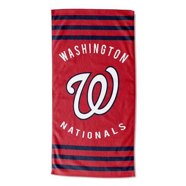 Washington Baseball Nationals Stripes Beach Towel 30X60 inches